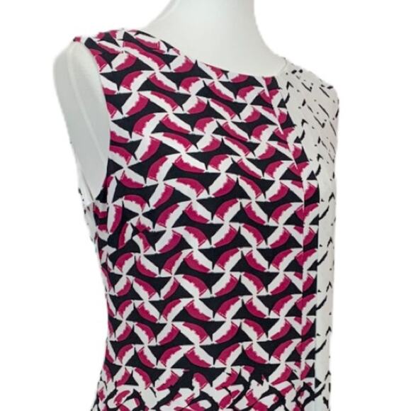 Donna Morgan Pea in the Pod Women's Maternity Black Pink Geo Print Size Large - Picture 8 of 13